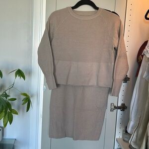 Sweater skirt set
